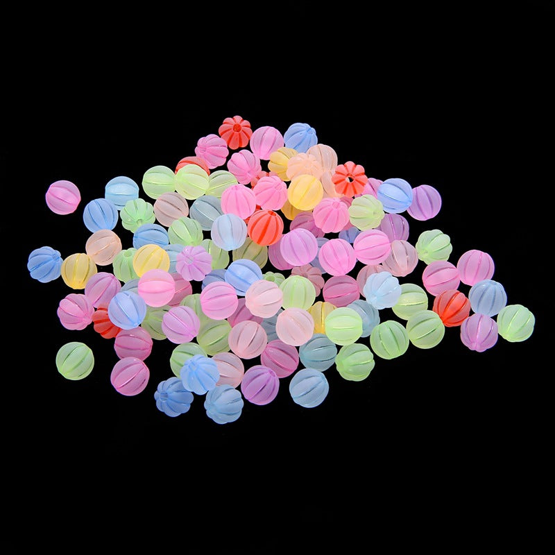 Cuentas de color caramelo al por mayor cuentas de calabaza acrílica